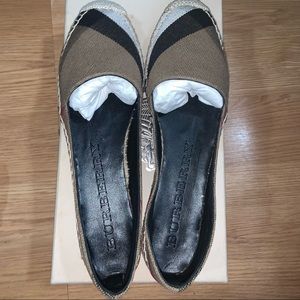 Burberry Hodgeson Canvas Espadrilles